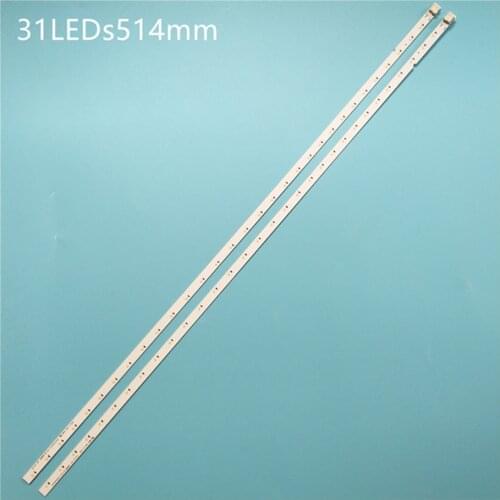 New 2 PCS LED backlight strip for Samsung UE49K5100 UN49K5300 UA49K5300 UE49K5300 BN96-34659A 34660A BN96-39729A 39728A