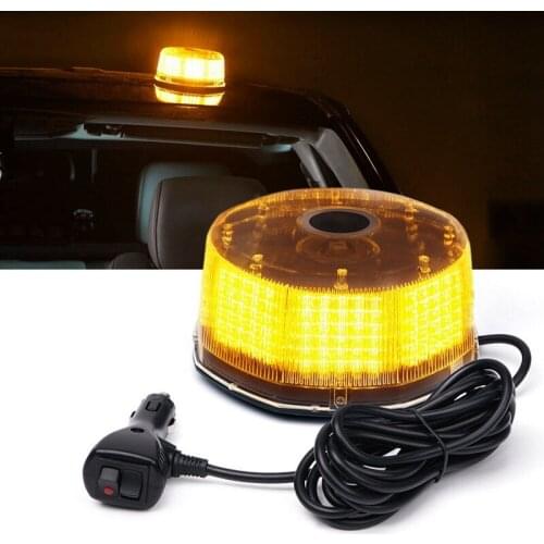Amber 240 LED Strobe Beacon Light Rotating Emergency Warning 14 Flash Patterns