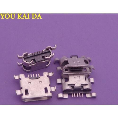500pcs/lot Mini Micro usb connector 5pin USB Power Charger Charging Jack Socket power Plug Port Connector For LENOVO A910