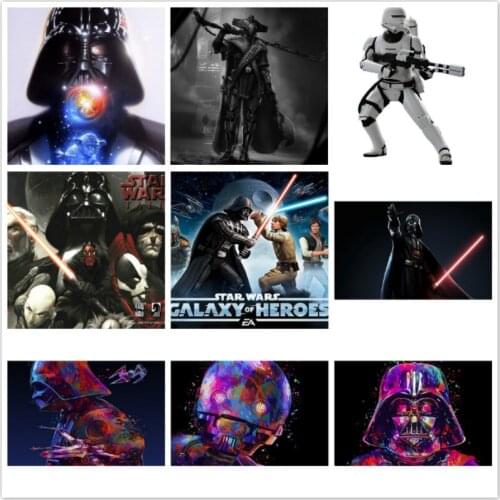 Disney 5D Diamond Painting Mosaic Painting Star Wars Character Diamond Embroidery Full Square Round Cross Stitch Kits Home Decor