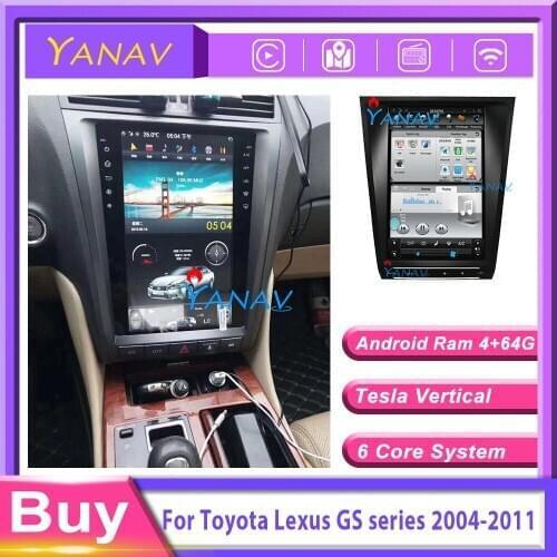 Car radio stereo multimedia 2DIN receiver for Toyota Lexus GS/GS200/GS300/GS460 2004-2011 LHD/RHD auto GPS navigation DVD player
