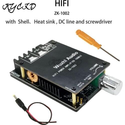 DC5-24V ZK-1002 HIFI Wireless Bluetooth 5.0 Digital Power Audio Amplifier Board TI TPA3116 Solution 100WX2 Stereo Home Theater