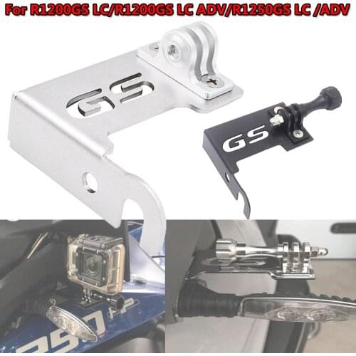 For BMW R1200GS LC GS 1200 Adventure R 1200 GS R 1200GS LC ADV Front Left Bracket For Go Pro Dash Cam Motorcycle