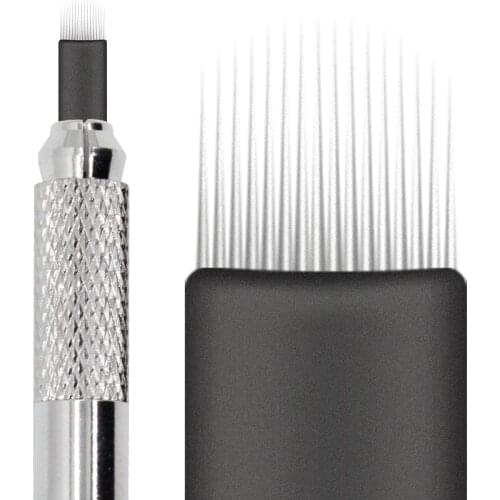 KZBOY 25/50/100PCS 16U .16mm Microblading Needles Hair Stroke with Individually Package for Permanent Makeup Supplies