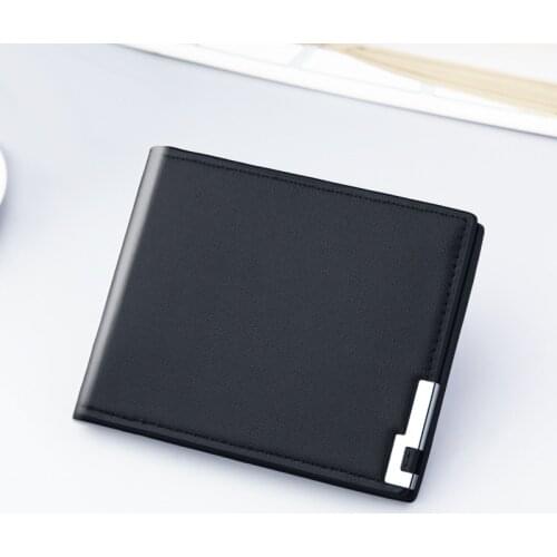 Hot Selling Fashion Men Wallets 2020 Luxury Brand Short Wallet Mens Multi-card Ultra-thin Wallet Trend No Zipper Coin Purse