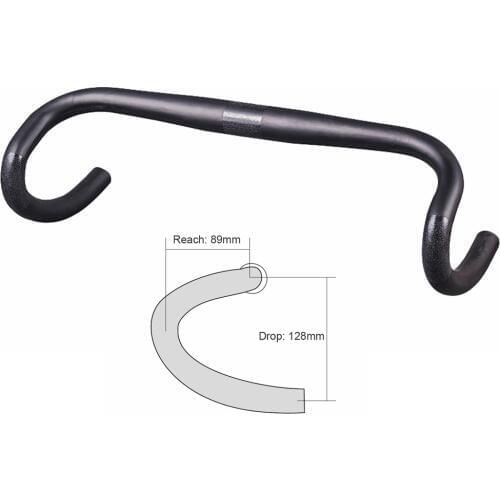 Matte Black UD Carbon Fiber Road Bicycle Handlebar Bent Bar 31.8mm Cycling Bicycle Parts Bicycle Handlebar 400mm 420mm 440mm