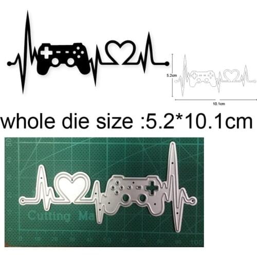 Metal cutting dies cut die mold video game controller decoration Scrapbooking paper craft knife mould blade punch stencils dies