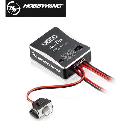 Hobbywing 10A 2-6S UBEC Module UBEC-10A External Switching Moduel DC-DC Regulator