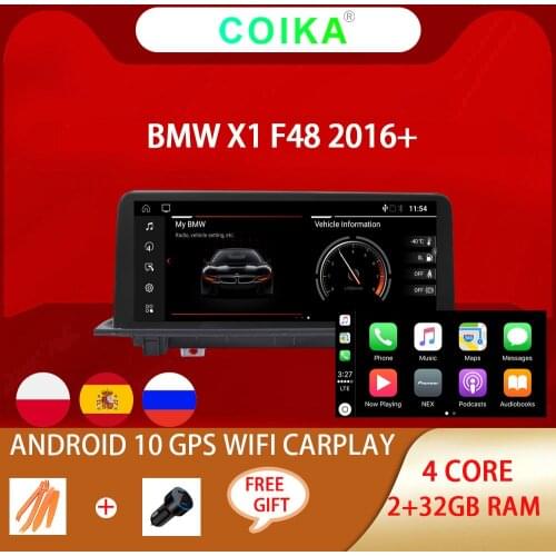 10.25“Android System Auto Radio Muiltmedia Player For BMW X1 F48 2016-2018 Google Wifi BT Headunit Stereo IPS Touch Screen