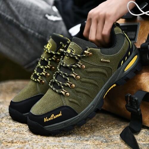High Top Men Hiking Waterproof Trekking Boots Mountain Climbing Shoes Sports Rubber Sole Women Couple Shoes