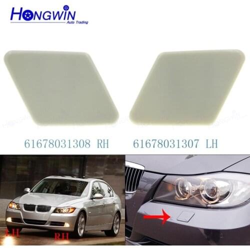 Front Bumper Headlight Washer Nozzle Cover Cap for BMW 3 Series E90 E91 320i 2005 2006 2007 2008 2009 61678031307 61678031308