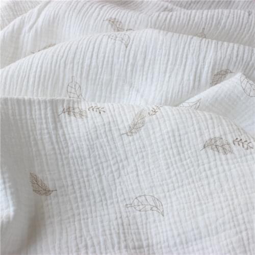 Cotton Crepe Wear Gauze Printing Seersucker Pants Mosquito Pajamas Fabric