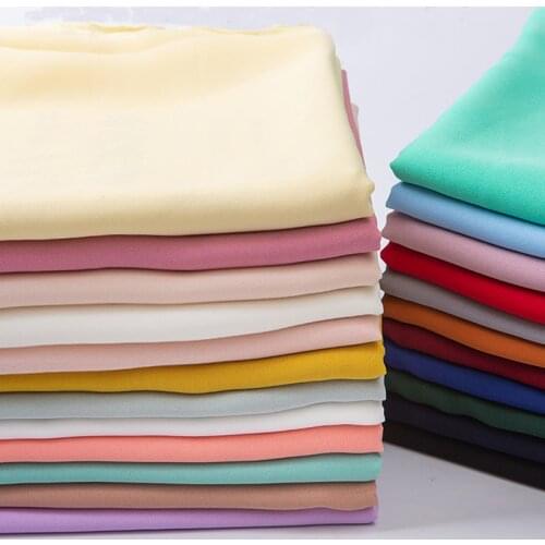 Solid Color Polyester Spun Chiffon Fabric for Sewing Clothes Dresses DIY Handmade. Accessories_4