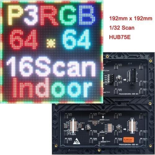 P3 Full Color LED Display Screen, SMD P3 RGB LED Panel Full color LED Module,DIY Indoor HD Video Wall LED Module