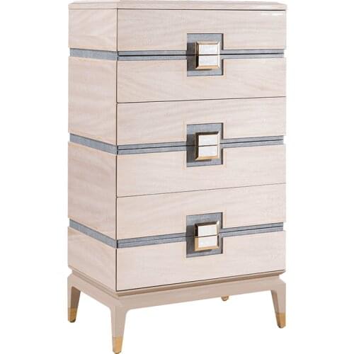 Postmodern light luxury solid wood six bucket cabinet simple household multi suction storage cabinet storage cabinet furniture