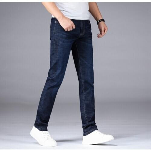 Spring/Summer 2021 Mens Fit Straight Leg Jean High End Stretch Young Mens Business Casual Trousers available in plus-size