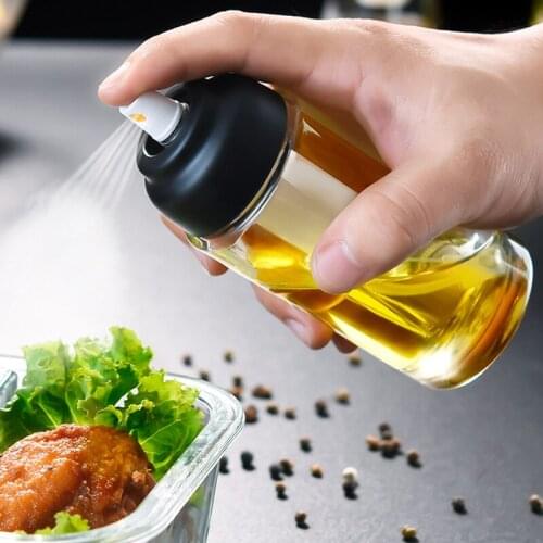 Olive Oil Sprayer Mister Glass Leak-Proof Oil Dispenser Vinegar Pot Soy Sauce Spray Bottle Kitchen Salad BBQ Cooking Tools