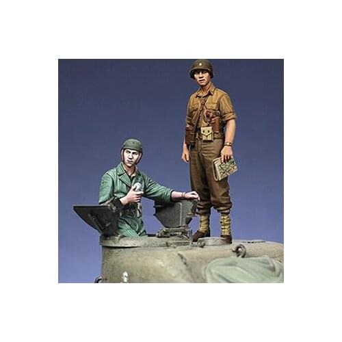 Unassambled 1/35 Tank Officer Summer set Resin figure miniature model kits Unpainted