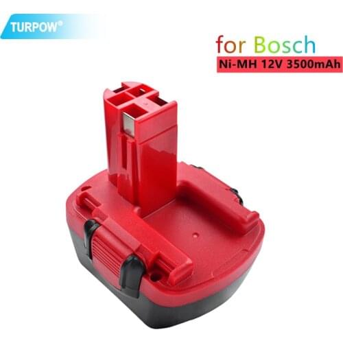 Turpow BAT043 BAT045 BAT120 3500mAh Nimh Ni-MH 12V Replacement Battery for Bosch 12 V Drill GSR12VE-2 PSR12VE-2 2607335273