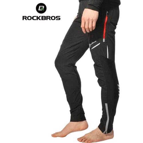ROCKBROS Bike Cycling Pants Men Women Sport Breathable Summer Reflective Pants Riding Bicycle Bike Fishing Fitness Trousers