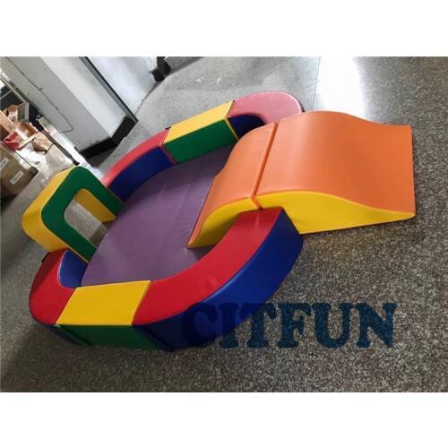 High quality customize soft play equipment with tunnel; CE certificated toddler indoor play structure CIT-RT009D