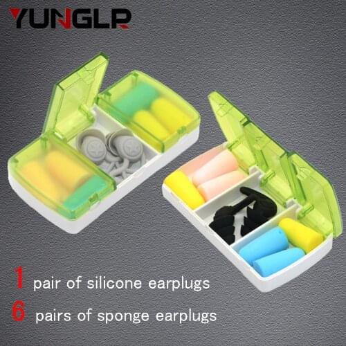 Ear Plugs Sleep Noise Reduction Tapones Oidos Silicone Aid Sleeping Earplug Protection Plug Foam Anti Stopery Do Uszu Earplugs