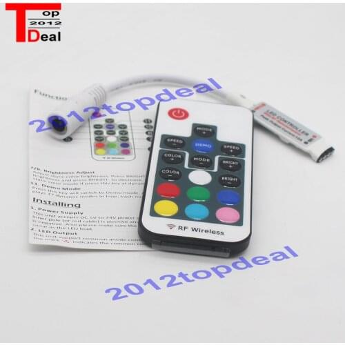 1pcs 5pcs 10pcs DC5-24V Mini 17 key RF Wireless Remote Control 3528 5050 RGB LED Light Strip CNR
