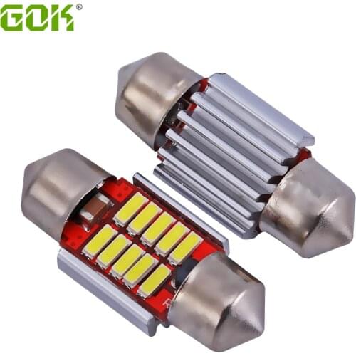 10pcs/lot Festoon 31mm led Festoon 10SMD 4014 LED c5w CANBUS Car Interior Reading License plate light No Error white