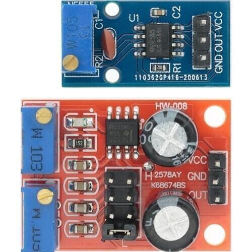 10PCS NE555 Pulse Frequency Duty Cycle Adjustable Module 10kHz -200kHz Square Wave Signal Generator for arduino DIY Kit