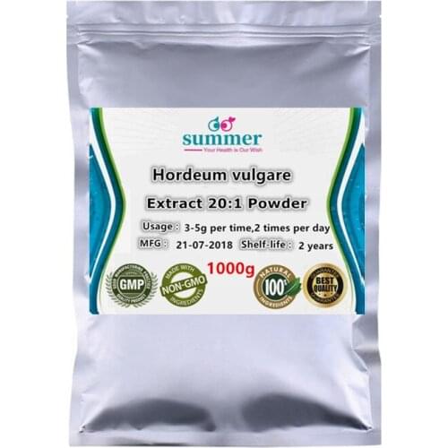 1000g Pure Hordeum vulgare extract 20:1 powder,Barley,barley meal,Barley Grass extract for losing weight,whitening skin color