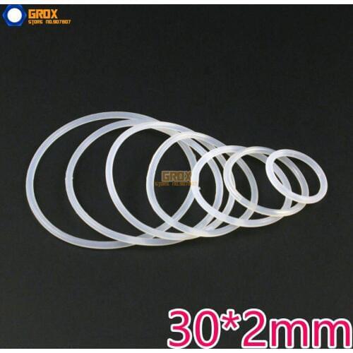 25 Pieces 30*2mm Silica Gel Sealing Gasket Seal Washer O Ring