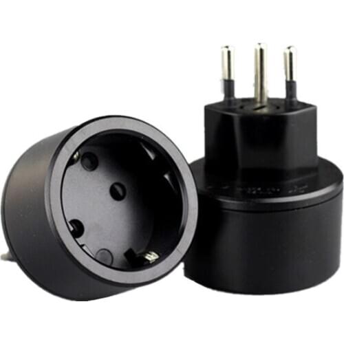 3 pin plug Travel Adapter Europ German TO Swiss plugs 10A 250V Power Plug EU to Swiss Electrical Plug with Fuse