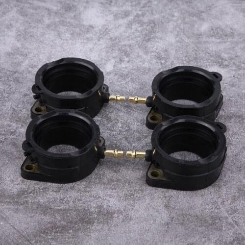 4Pcs Carb Carburetor Intake Manifold Boot Adapter Set for KAWASAKI ZR1100C ZX1100D ZR1200 16065-1210