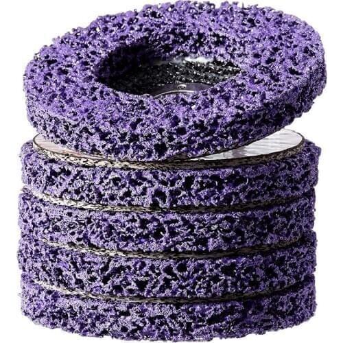 5 Pack- 4 1/2Inch(115mm) x 7/8Inch Stripping and Clean Disc for Angle Grinders -Removes Rust,Strips Paint,Cleans Welds Promotion