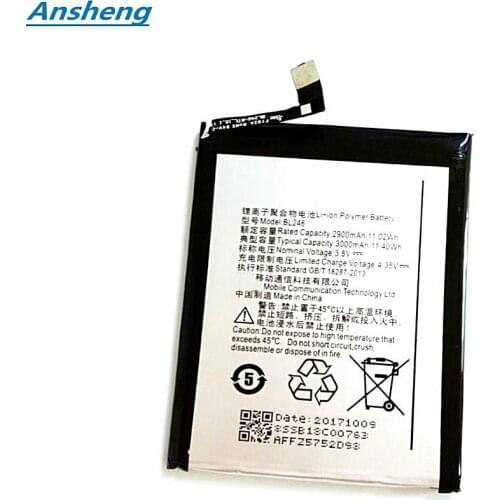 Ansheng New High Qualit 2900Mah BL246 battery for Lenovo vibe shot Z90-7 Z90-3 Smartphone