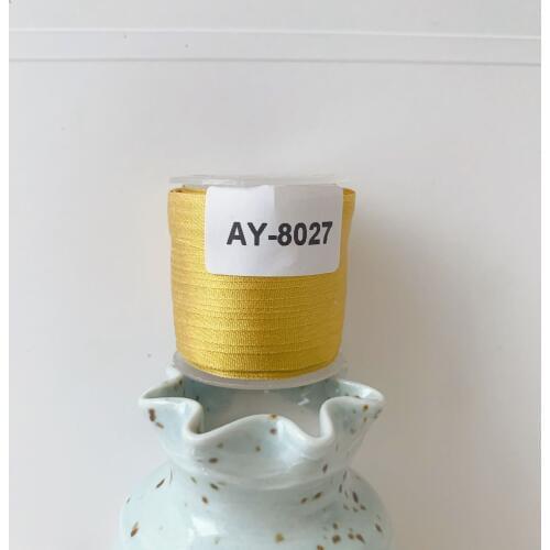 AY-8027 A Roll Wholesale 2mm-36mm 100% Pure Silk Embroidery Ribbons Handcraft Supply Double Faced Thin Taffeta Silk Ribbon