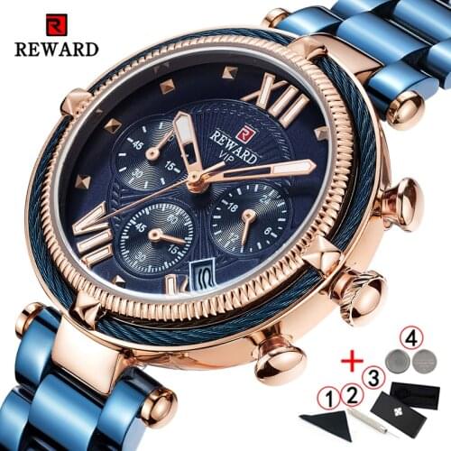 REWARD 2020 Luxury Fashion Women Watches Waterproof Quartz female Watch for Woman Dress Ladies Wristwatches Relogio Feminino