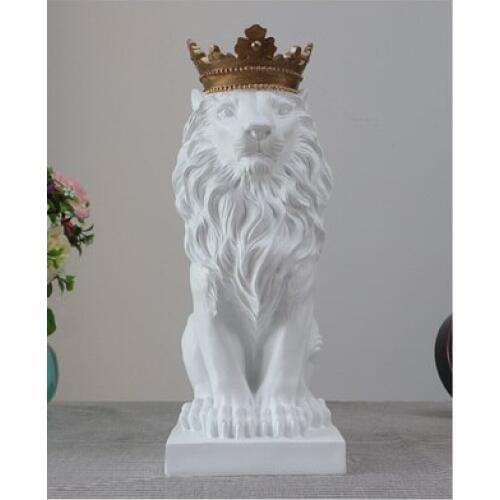 Inviting money An crown Lion Ornamental hanger for animal head Refrigerator Magnet craft statues Vintage sculpture Home dies