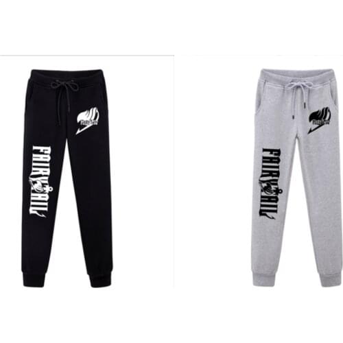 Anime FAIRY TAIL Logo long pants New Comfortable trousers Teenagers' casual sport pant Unisex`S Casual Long Pants