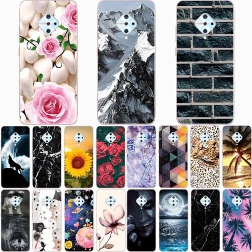 For Vivo V17 Case Wolf Silicon TPU Fundas for Vivo 1920 Cat Animal Shell Bag Housing Phone Cases
