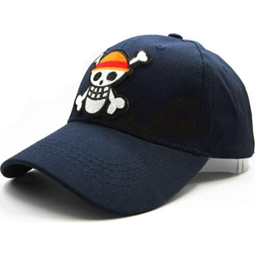 Cartoon Skull Embroidery Cotton Baseball Cap Hip-hop Cap Adjustable Snapback Hats for Men and Women 184