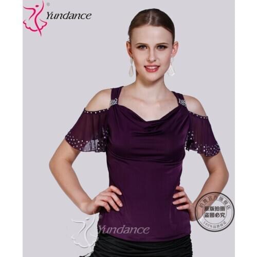 Customized Lady Latin Dancing Shirt Modern Dancing Shirt Waltz Valse Tango Galop Fox Trot Social Dance Suit B-2671