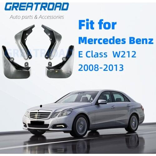 Set Molded Mud Flaps For Mercedes Benz E Class E-Class W212 2008-2013 Mudflaps Splash Guards Front Rear Mudguards 2009 2010 2011