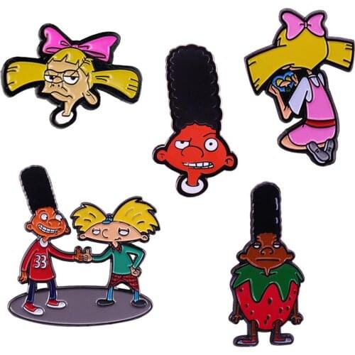 Helgas Locket Arnold and Gerald Brooch Classic Anime Character Brooch Jewelry