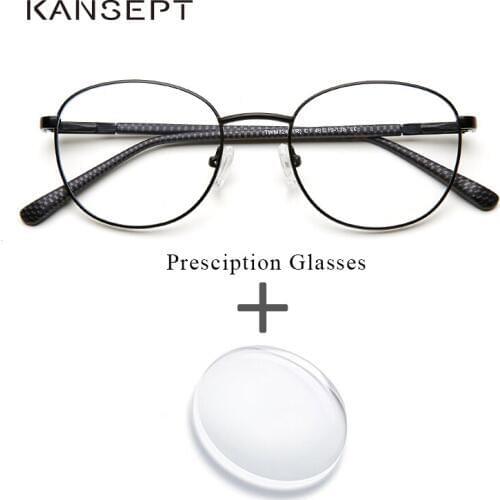 Metal Women Prescription Eyeglasses Round Retro Glasses Transparent Computer Optical Myopia Prescription Spectacles For Men
