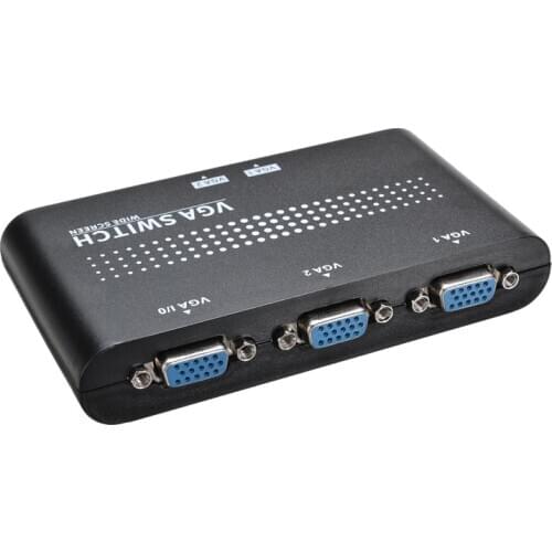 Mini 2 In 1 Out VGA Selector Box Multiple Inputs VGA/SVGA Manual Sharing Switch Switcher Selector Box For LCD PC