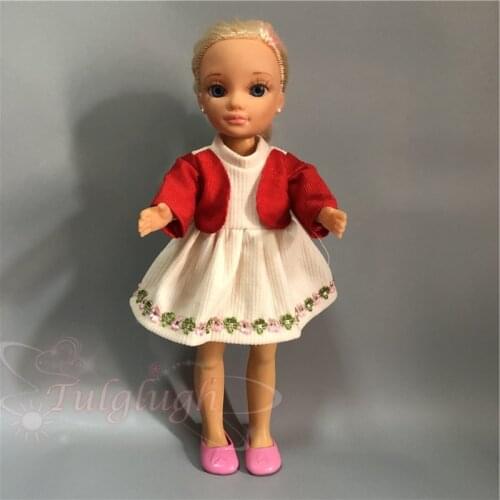 Fashion Red Dress Clothes Fit With 43cm FAMOSA Nancy Doll (Doll and shoes are not included), Doll Accessories