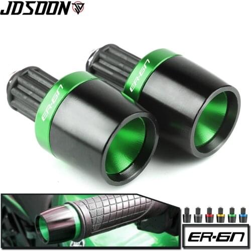 Motorcycle 22mm 7/8"" CNC Handle Bar handlebar grips ends Cap Plugs For KAWASAKI NINJA ER6N ER-6N ER 6N ER6 N 650 2006-2021