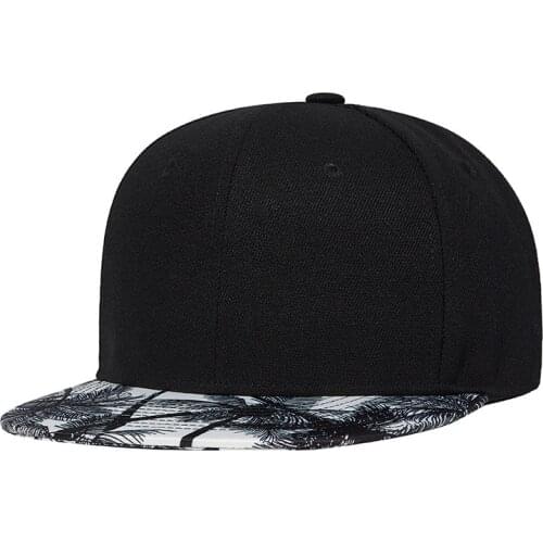 Men Cap Snapback Autumn Summer Sun Beach Dad Hat Flat Bill Breathable Black Adjustable Hiphop Sports Accessory For Teenagers