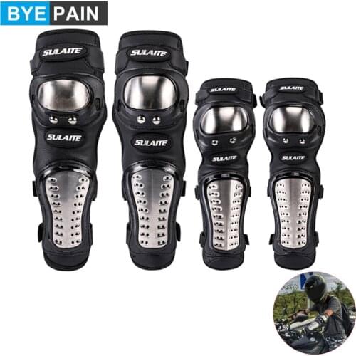 4Pcs/Set Knee Guards Elbow Guards, Crashproof Antislip Shin Guard Knee Protective for Motorcycle Mountain Biking ATV Motocross